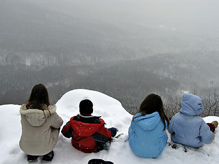 Image showing Kids In Snow