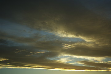 Image showing Late afternoon clouds