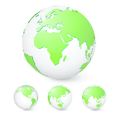 Image showing green globes