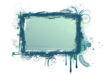 Image showing grunge stained frame