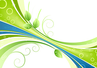 Image showing green abstract background