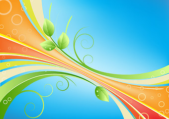 Image showing green abstract background