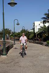 Image showing Senior Man On Cycle Ride