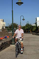 Image showing Senior Man On Cycle Ride