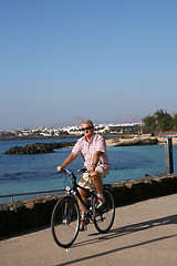 Image showing Senior Man On Cycle Ride