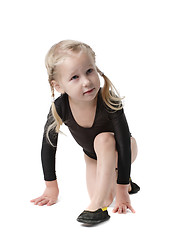 Image showing little gymnast
