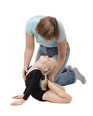 Image showing gymnastics coaching