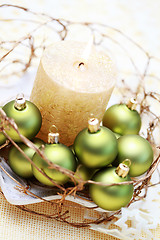 Image showing Christmas candle