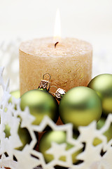 Image showing Christmas candle