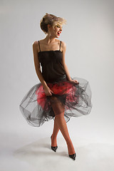 Image showing Beautiful girl in diaphanous skirt