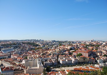 Image showing Cityscape of Lisbon in Portugal