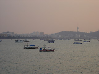 Image showing Sunset in Pattaya, Thailand