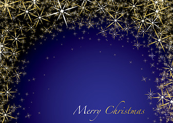 Image showing christmas blue star