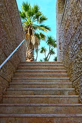 Image showing Granite staircase