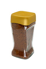 Image showing Instant coffee in glass bank-fragrant 