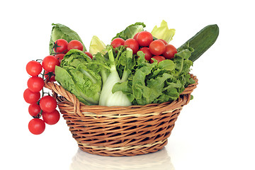 Image showing Fresh Salad Vegetables 