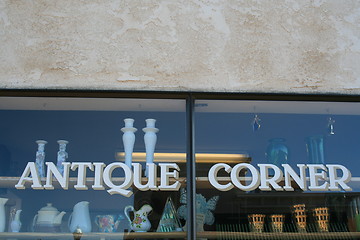 Image showing Antiques Store Sign