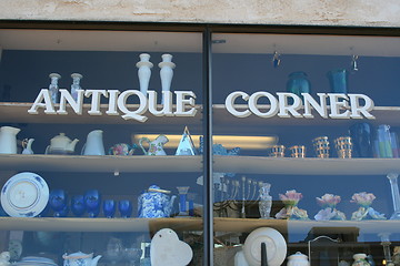 Image showing Antiques Store Sign