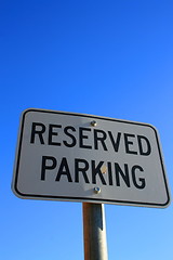 Image showing Reserved Parking Sign 