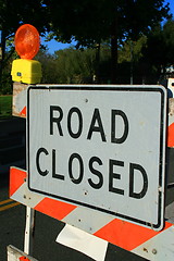 Image showing Road Closed Sign 