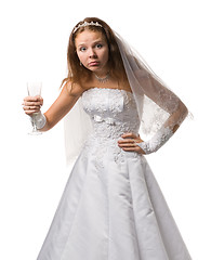 Image showing Drunk bride