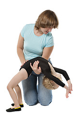 Image showing gymnastics coaching