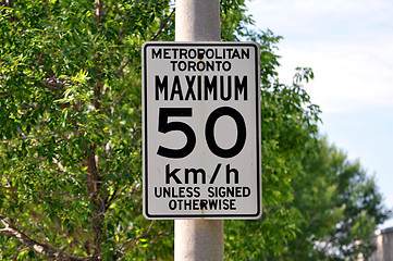 Image showing Speed limit sign