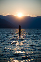 Image showing Sunset at Lake Chelan