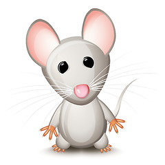 Image showing Little gray mouse