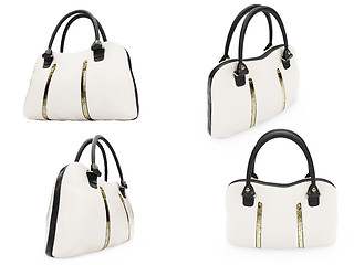 Image showing Collage of isolated handbags