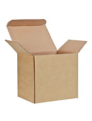 Image showing Opened cardboard box