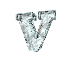 Image showing frozen letter V