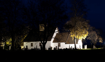 Image showing Church and cemetery