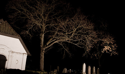 Image showing Church and cemetery