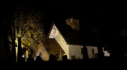 Image showing Church and cemetery