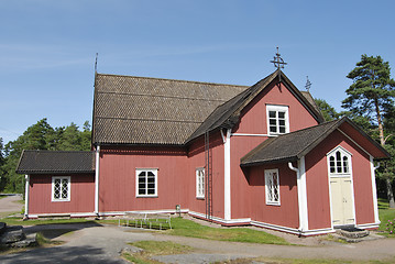 Image showing Ancient Wooden Church