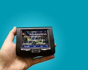 Image showing Gps in a man hand.