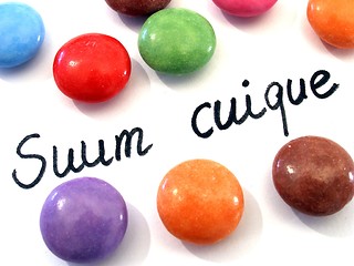 Image showing suum cuique