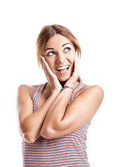 Image showing Happy young woman