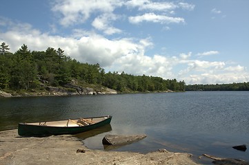 Image showing A Canoe at Rest