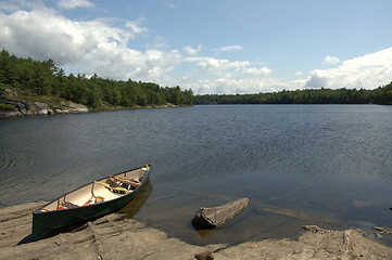 Image showing Canoe at Rest