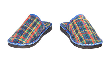 Image showing Checked slippers