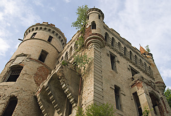 Image showing Old gothic manor