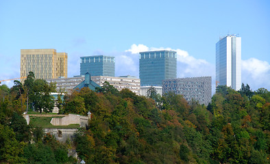 Image showing European institutions buildings - Kirchberg  Luxembourg city 