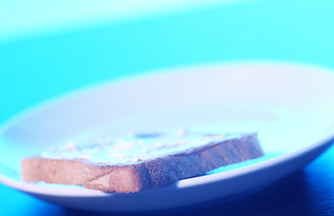 Image showing toast in blue