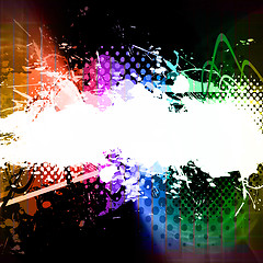 Image showing Rainbow Splatter Layout