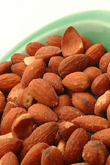 Image showing almonds  on fiesta