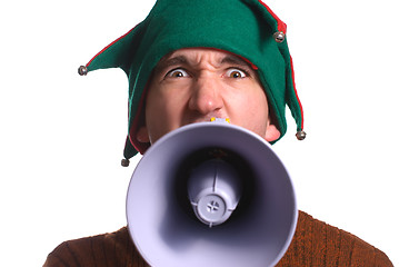 Image showing Yelling Elf