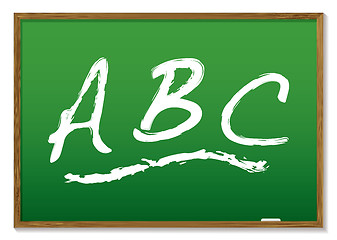 Image showing chalkboard abc