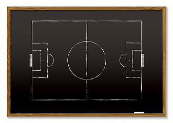 Image showing football blackboard